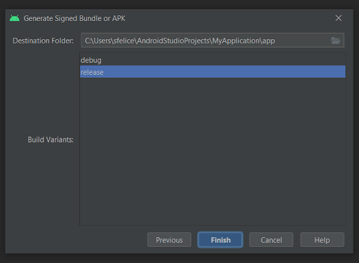 Creating AAB in Android Studio Creating AAB in Android Studio
