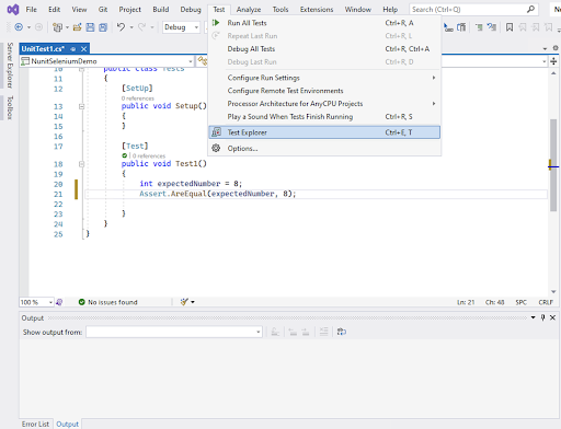 Running Unit in NUnit with Selenium Running Unit in NUnit with Selenium