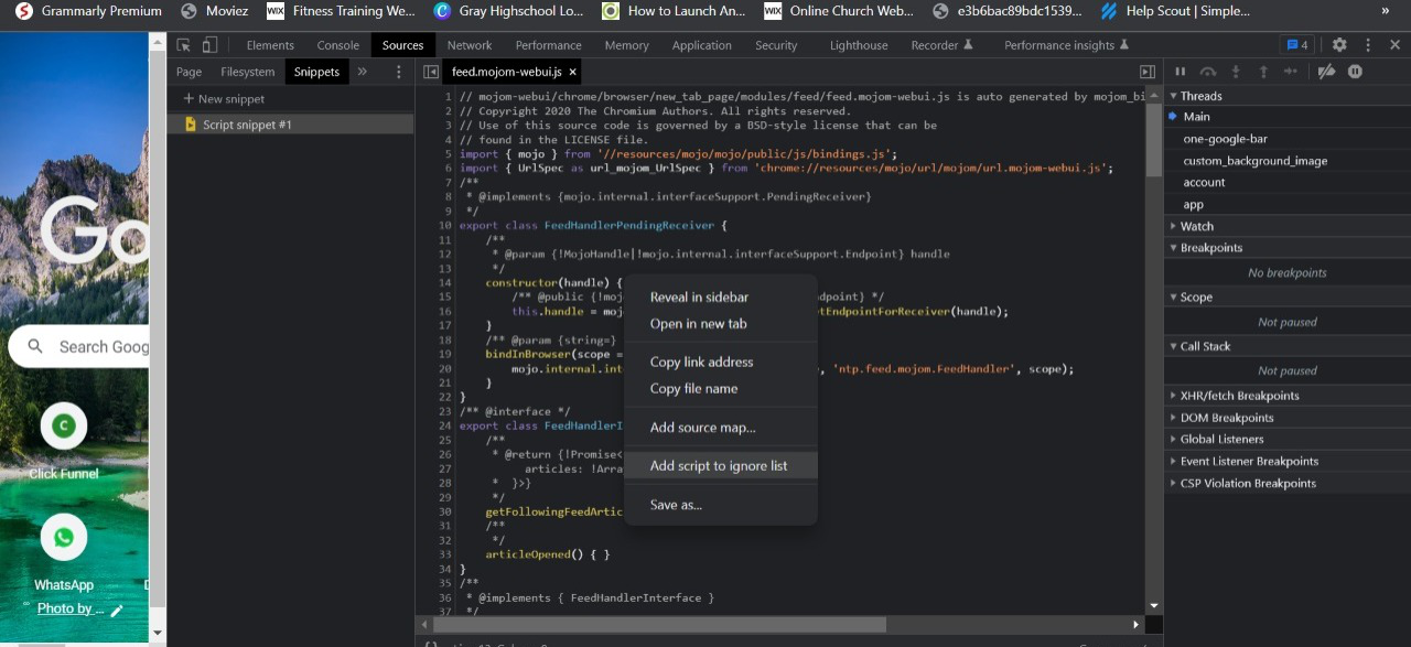 AddScriptToIgnoreList AddScriptToIgnoreList