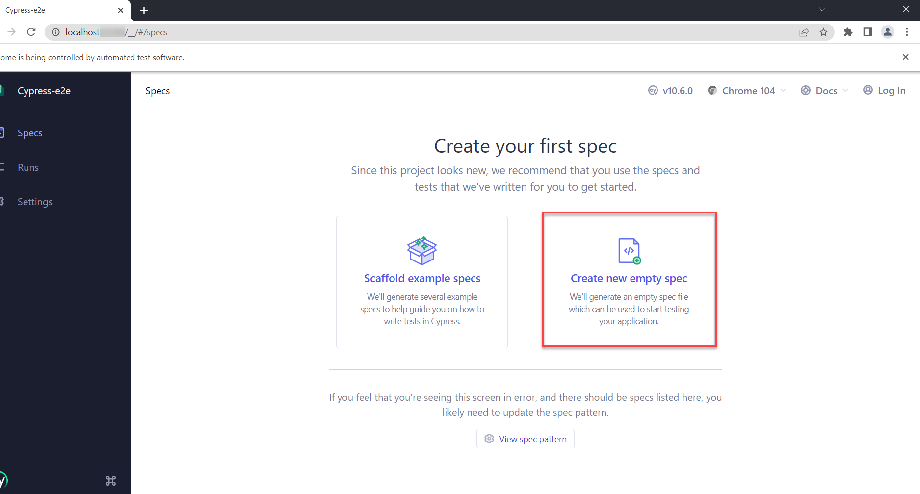 Create Spec Create Spec