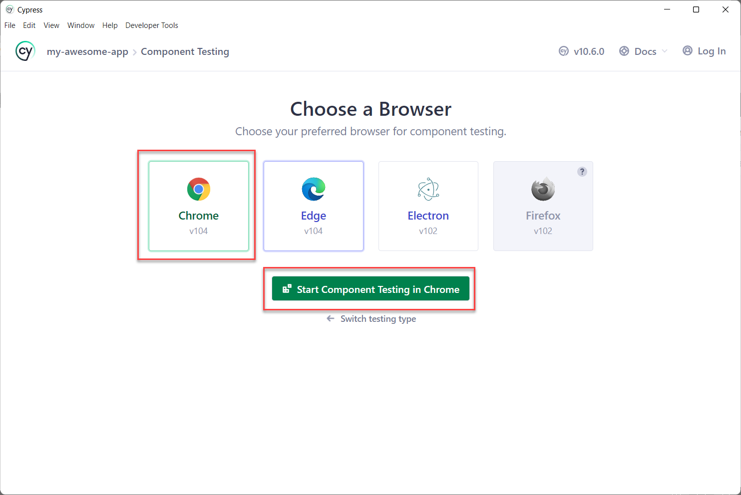 Select Browser Select Browser