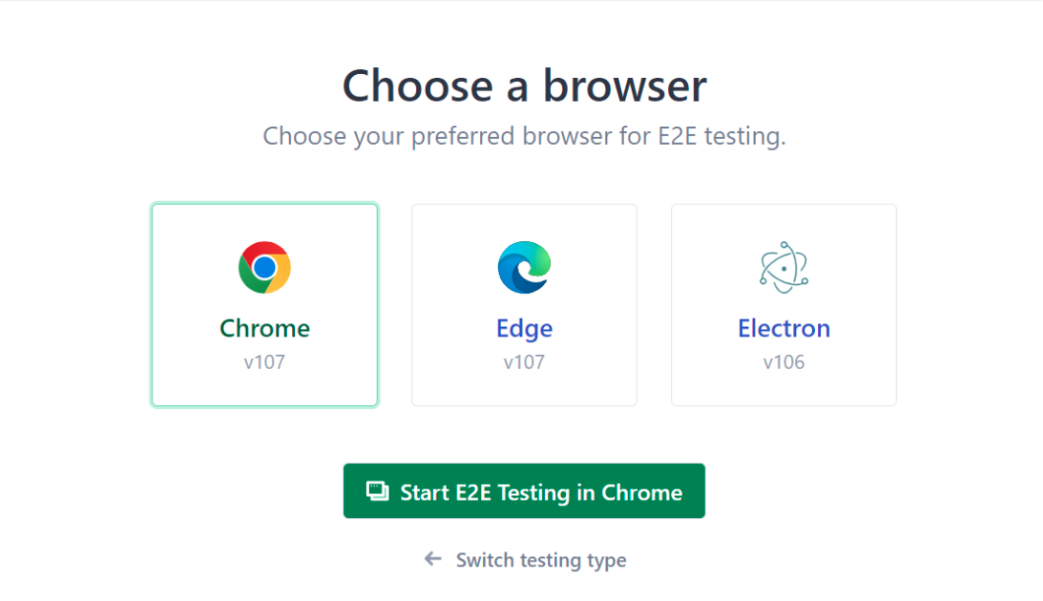 Choose a Browser Choose a Browser