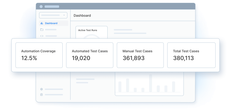 Simplified test case search and filter