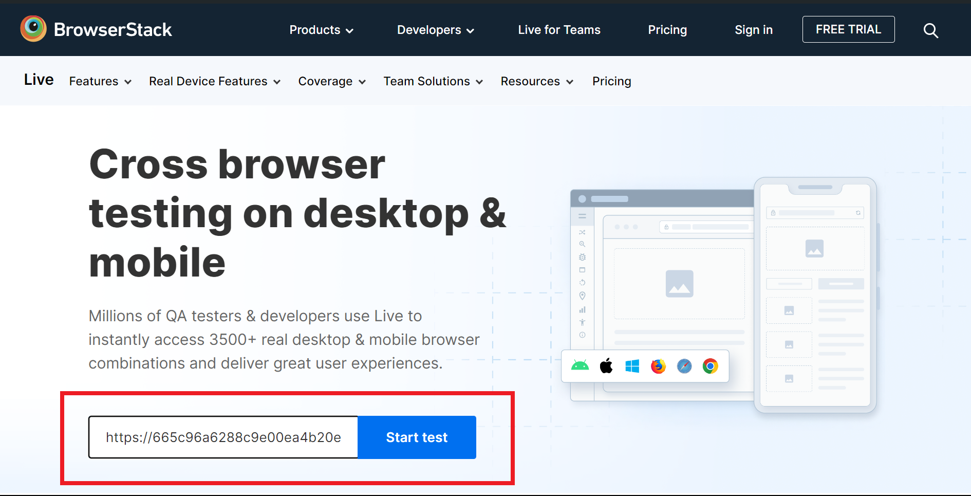 BrowserStack Live BrowserStack Live