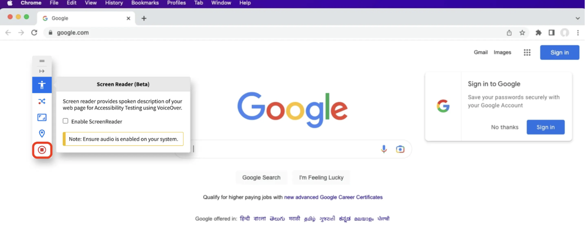 Screen Reader Testing on BrowserStack Screen Reader Testing on BrowserStack