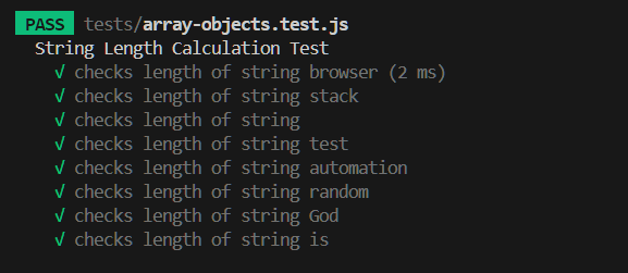String length calculation String length calculation