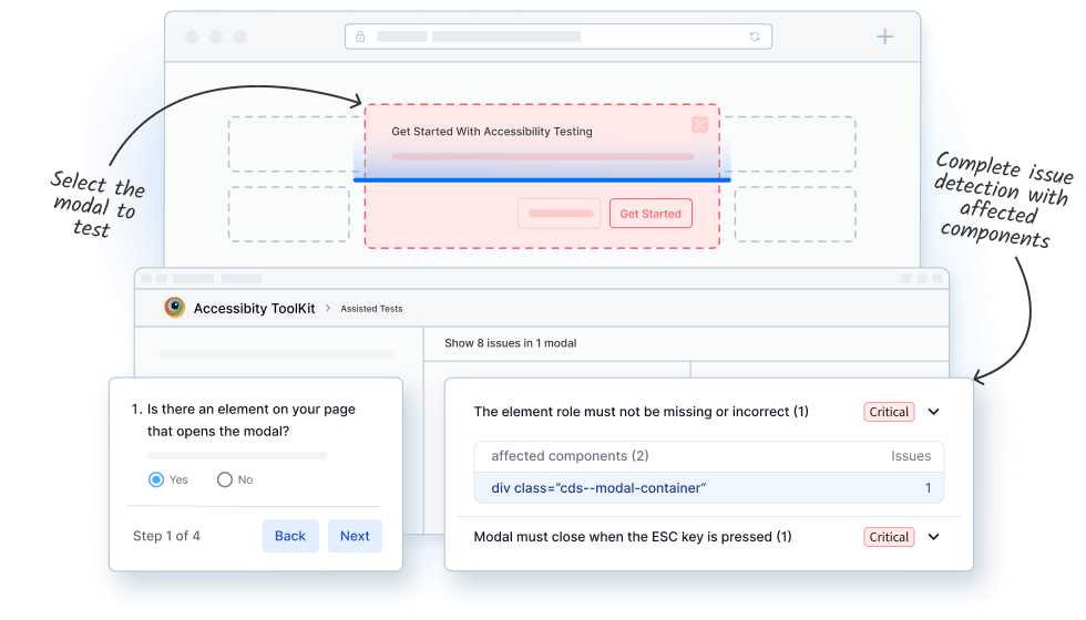 Identify complex issues in modal dialogs Identify complex issues in modal dialogs
