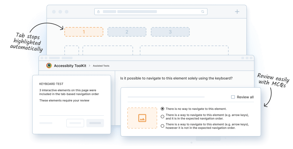 Validate keyboard tab stops with ease