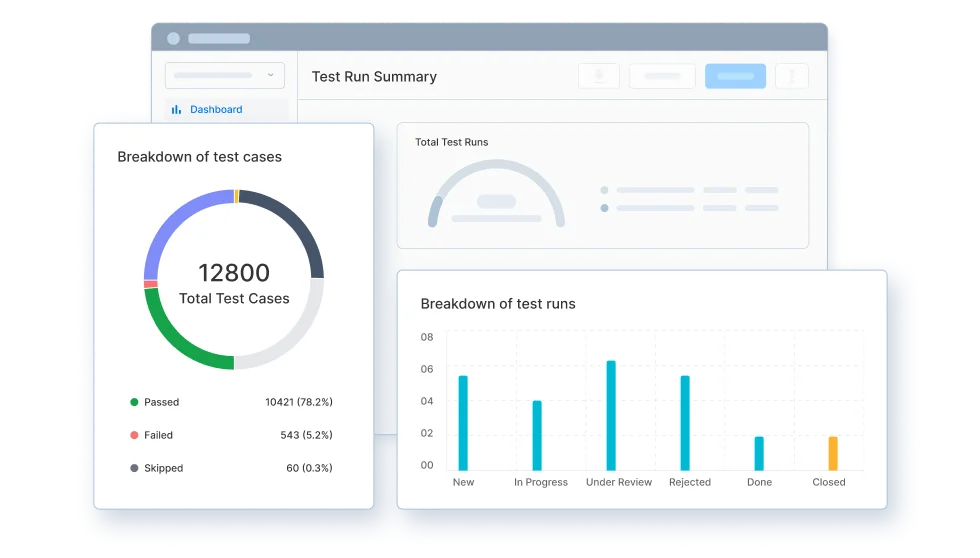 Simplified test case search and filter