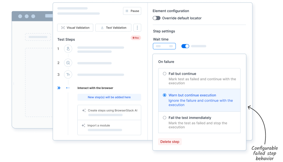 Control your test flow with configurable failures Control your test flow with configurable failures