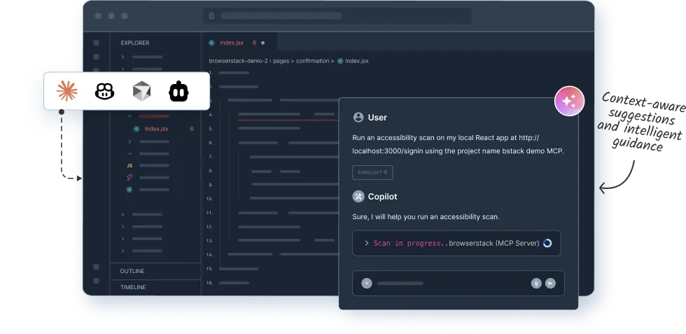 Contextually detect complex WCAG issues with AI