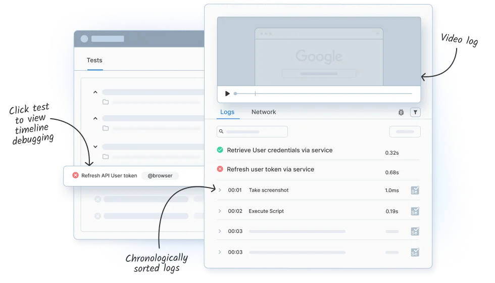 Instantly access screen readers on real devices