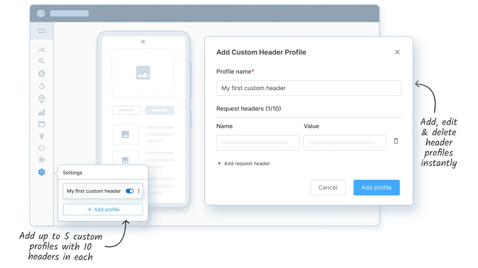 Application tab for effortlessly managing cookies