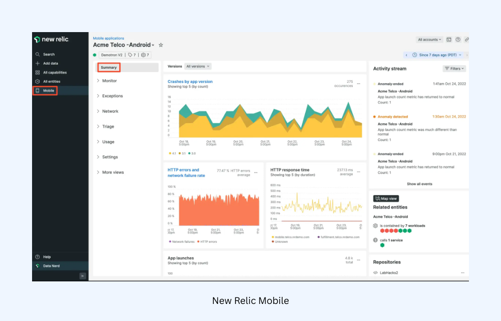 New Relic Mobile New Relic Mobile