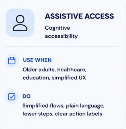 Assistive Access accessibility Assistive Access accessibility