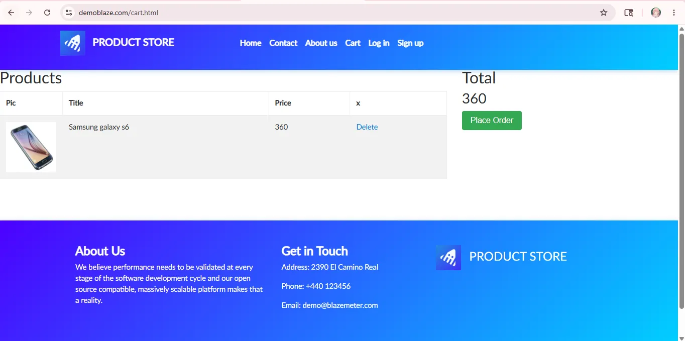 Payment Cart Page Payment Cart Page