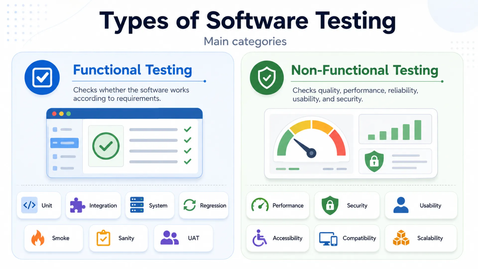 Types of Software Testing Types of Software Testing