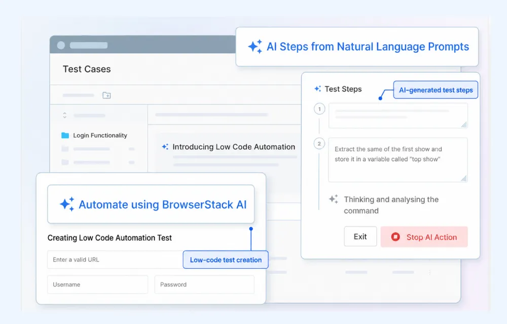 BrowserStack Low Code Automation BrowserStack Low Code Automation