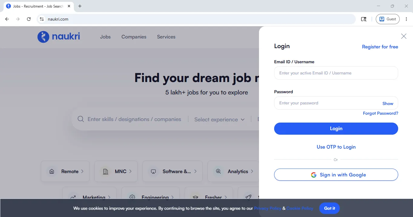 Login Login